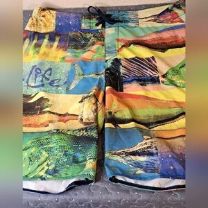 Salt Life SLX-QD vapor stretch board swim shorts size 38